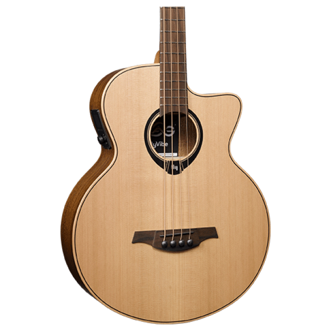 LAG HV10BCE Smart Acoustic Bass Cutaway Satin